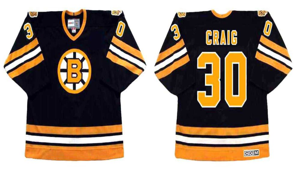 2019 Men Boston Bruins #30 Craig Black CCM NHL jerseys->boston bruins->NHL Jersey